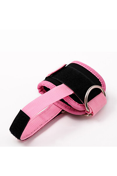 Choice One Size Pink With Stirrup Fitness Ankle Straps Adjustable D-Ring Support Cuffs Gym Leg Excercises T