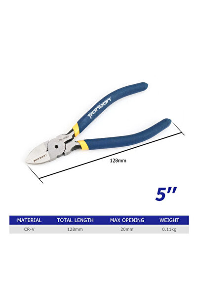 Choice1 5 Inch Diagonal Cutting Pliers 5/6/7 Inch Wire Stripping Tool Side Cu...