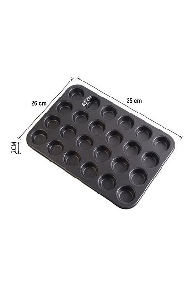 Chavin 24-Piece Carbon Steel Muffin Cupcake Cake Baking Set - Cin801Sy