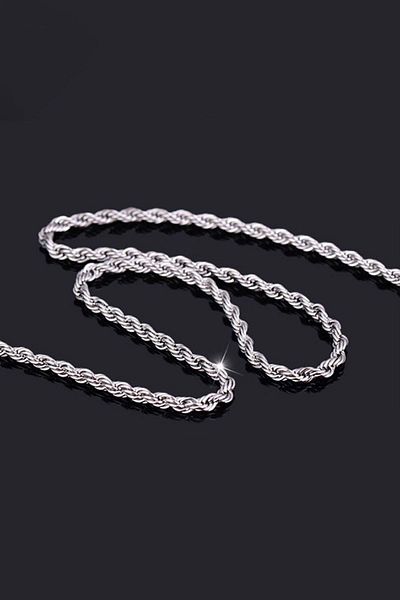 Chavin Twisted Curved Model 4 Mm50 cmSteel Chain Da36