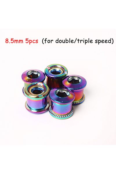 Choice 5PC 8.5 colorful 4/5PC Bicycle Chainring Bolt 6.5/8.5mm Bike Chainwheel Crew Mountain Bike Crank Scr