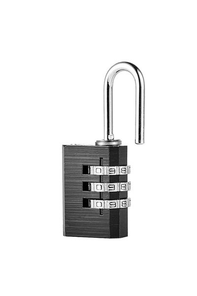 Weather Forecast 3 Digit Luggage Bag with 21 mm Black Combination - Padlock, Cabinet Design, Cin535Sy