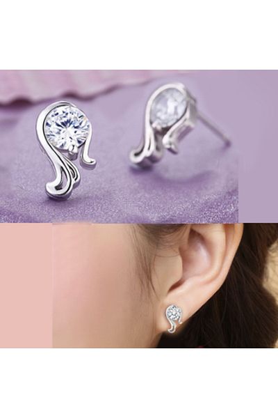 Chavin Virgo Zodiac Zirconia Necklace and Earring Set - Dt30