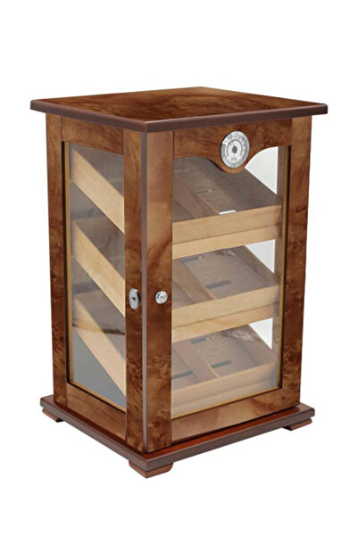 Falconetti 3 Katlı Camlı Humidor Puro Kutusu Kabinet ra59khvx