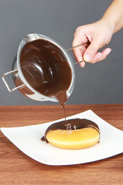 Chavin 304 Steel 600 ml Handled Bain Marie Chocolate Melting Whisk Bowl Cin868