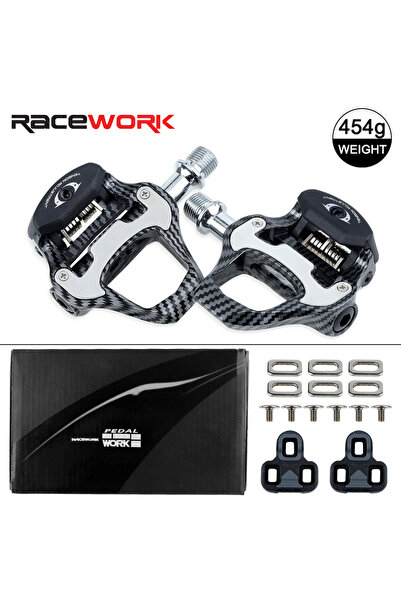 Choice دواسة دراجة طريق RACEWORK بنمط ألياف الكربون (انظر) دواسة محامل خفيفة ...