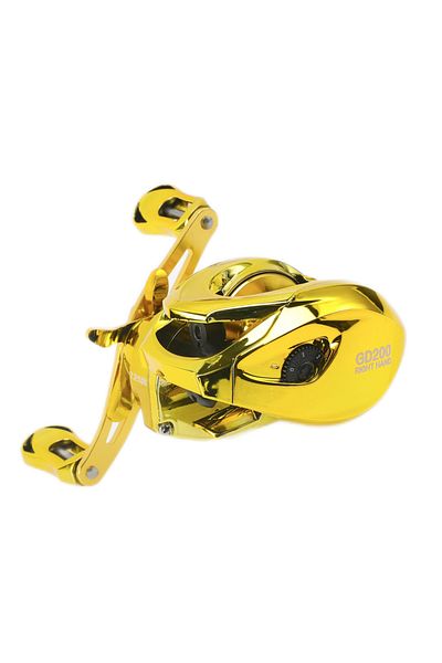 Choice Left Hand Gold BILLINGS GD Series 7.2:1 Gear Ratio Baitcasting Reel, Stainless Steel 5+1 BB Fishing