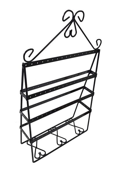 Chavin St1-48Sy Model Black Metal Earring Stand Decor