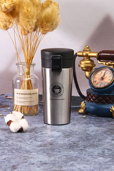 Weather Forecast Lockable 304 L Steel Gray 500 Ml Coffee Thermos Mug Cin406gr