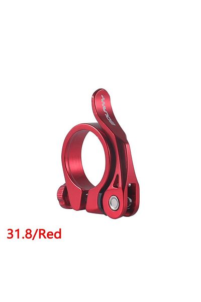 Choice 31.8 red BOLANY Bicycle Seatpost Clamp 31.8/34.9mm Bike Seatpost Clamp Aluminum Alloy Seat Clamp For