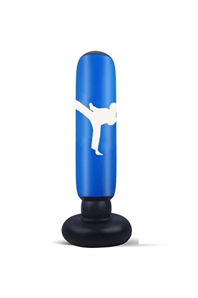 Choice Blue 160cm Inflatable Standing Boxing Bag Heavy Duty Training Boxing Bag Fitness Training Exercise C