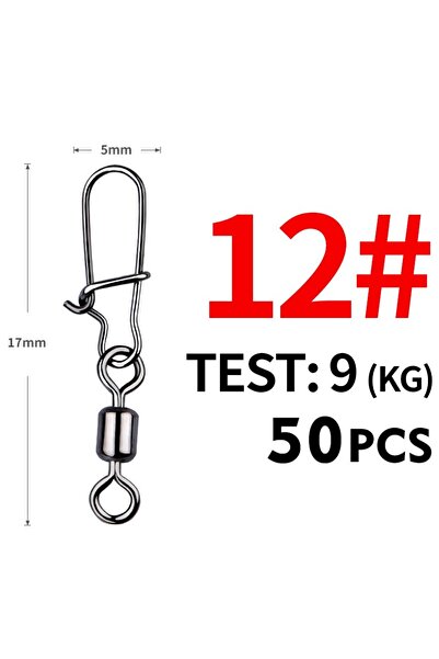 Choice مقاس 12 17 مم 9 كجم موصل ملحقات صيد سمك البايك من ميريديث 50 قطعة محمل...