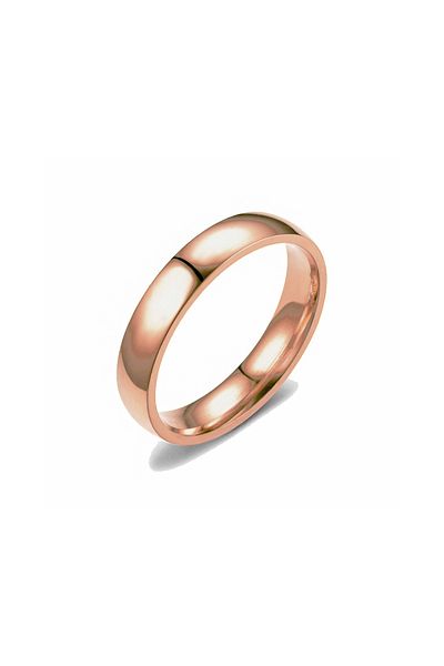 Chavin 4 mm Promise Engagement Rose Men's Steel Ring Eh24Rs
