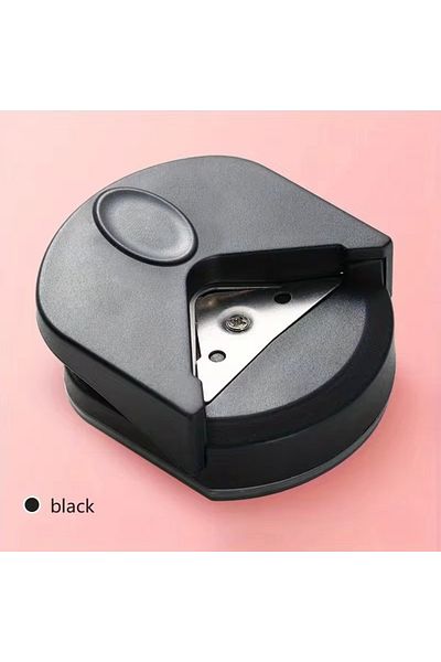 Choice Black 1/4pc R4 Card Rounded Cutter Corner Rounder Paper Portable Hole Trimmer Angle Border Punch Pho