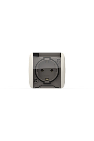 ELBİ Elbi Eva White Dehumidifier Covered Grounded Socket IP54
