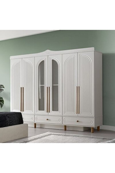 AYDINEV İZMİR MDF 6 KAPILI DOLAP