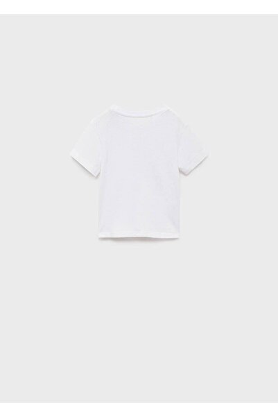 MANGO Baby Βαμβακερό μπλουζάκι με τσέπη