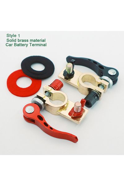 Choice Style 1 1 Pair Car Battery Terminals Brass Quick Release Auto Connector Battery Bornes Cable Termina