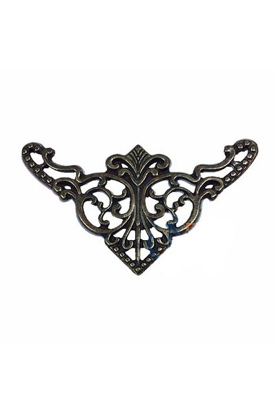 Skygo Decorative Corner Ornament, Corner Piece - Large, 31X55Mm, Antique, 1 Piece