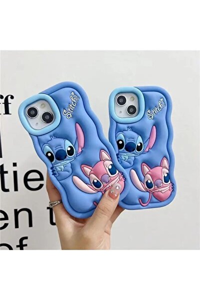 Genel Markalar XİAOMİ REDMİ NOTE 13 PRO 4G MAVİ STİCH SİLİKON TELEFON KILIFI