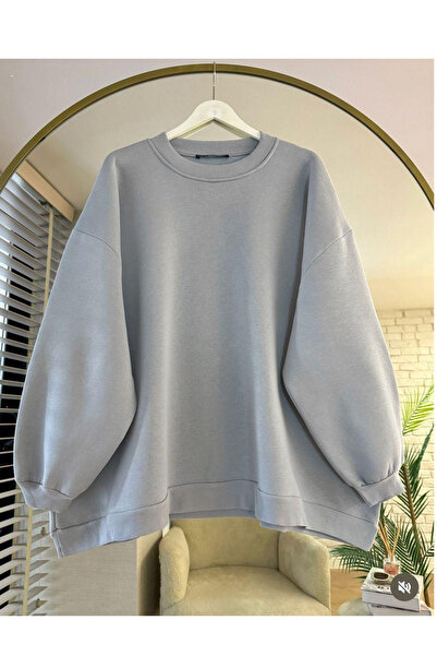 VENTİUP GRİ OVERSIZED SWEATSHIRT