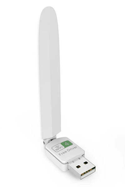 Apricot 150Mbps 2.4GHz 2dBi Harici Antenli Usb Beyaz Kablosuz Adaptör