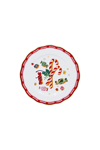 Baci Milano Mamma Mia Şeker Desenli Tatlı Tabağı 22 cm