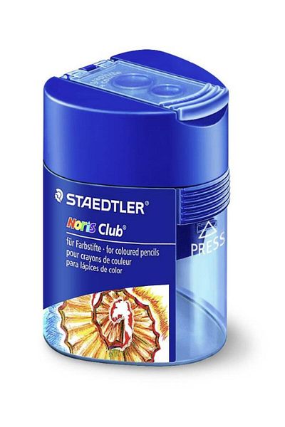 Staedtler Jumbo Pencil Sharpener Double Compartment Noris Club Design 512 128