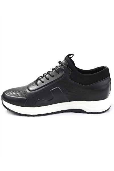 Voyager 5333Y Mr Men's Black Nata Genuine Leather Casual Sports Shoes