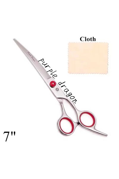 purple dragon Curved Scissors, Professional 7.0 Inch~18 cm Cat/Dog Pet Hairdresser Curved Scissors