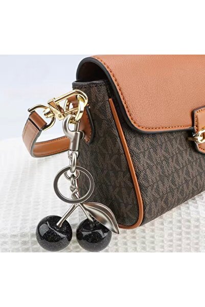 Monalisa Monalisatoka Kadın Siyah Gümüş Chram Çanta Anahtarlık