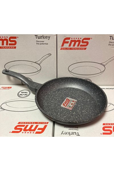 FMS Cast Granite 28 cm Oil Pan Gray