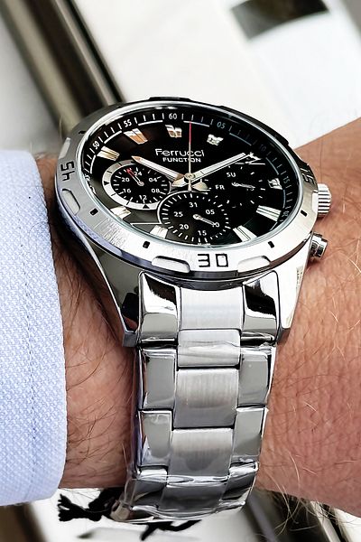 Ferrucci Steel Cord Men's Wristwatch Bracelet Gift Agr736