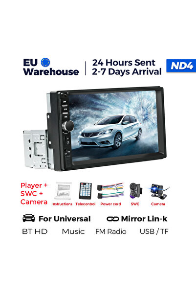 Choice ND4 Player CAM SWC MEKEDE 1 DIN MP5 Player 7 Inch HD Touch Screen Car ...