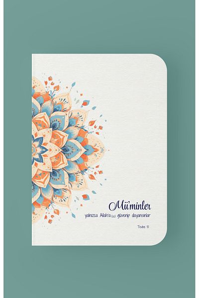 Dava Adamı Yayınları Believers Just Trust Allah Stay up Mini Notebook - A6 Lines