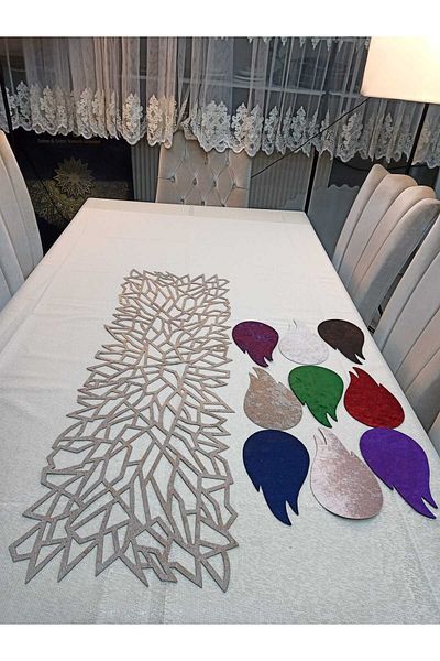 SEHARA VELVET RUNNER/100X33CM/ΠΙΣΩ ΕΠΙΚΑΛΥΨΗ ΤΕΧΝΗΤΟ ΔΕΡΜΑ/ΤΡΑΠΕΖΙ RANIRI