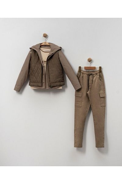 xo kids moda Boy's Top and Bottom Set 6-12 Years 4661