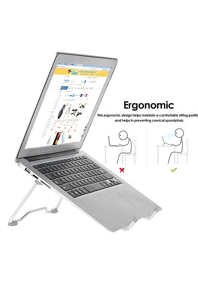Weather Forecast Aluminum Adjustable Laptop Tablet Notebook Riser Holder Cin272