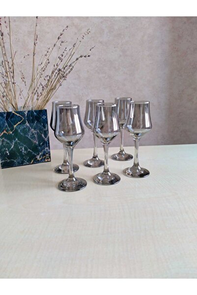 P H Panayır Home Smoked -Black Coffee Side Soft Drink Water Cup Set Goblet Set