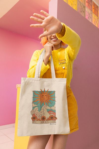 BUFUAL Sunday Printed Cloth Bag