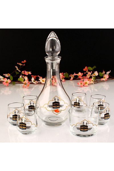 Yasir Glass Zemzem Set Zem Zem Set New Model Zem Zem Set