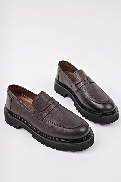 MUGGO Prírodná koža Paradise Hrubá podrážka Denné ležérne mokasínové dámske mokasínové topánky