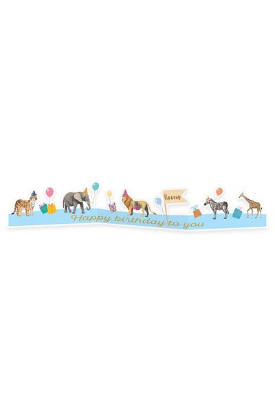 Partifabrik Ornament de perete cu tematică Safari pentru animale de petrecere