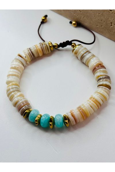 By Song Aksesuar Sedef and Ceyt Natural Stone Bracelet