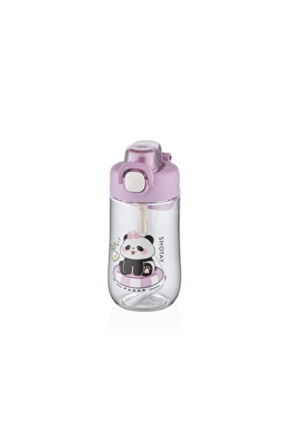 Shotay Çocuk Su Matarası Tritan Panda 500Ml Mor