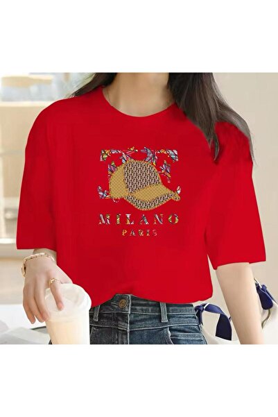 caddekombin Šešir Milano Štampano Žene Pamuk Pamučni džersej okrugla kragna C...