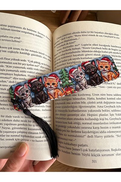 mugshop Cats Bookmark, Gift Premium Metal Bookmark