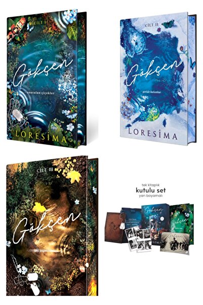 Ephesus Yayınları Yan Boyamalı 4 Kitap Ciltli Gökçen Set 4. Kitap Özel Kutulu Loresima 1.2.3.4. Kitaplar Seri