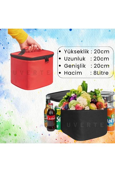 UVERTE Thermal Insulated Thermos Bag Cold Hot Holder Expedition Tote Lunch Food Drink Carry Case