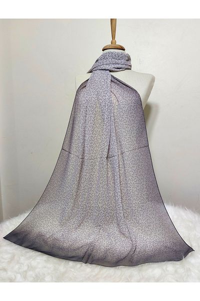 REMOMODA 180x70 cm șal din șifon cu frunze mici